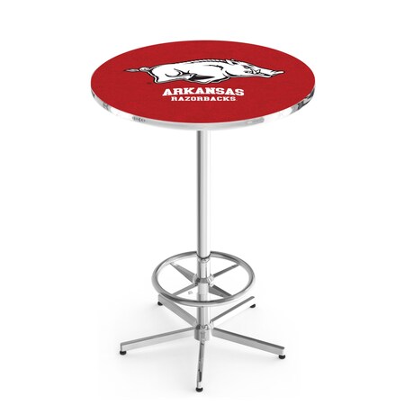 Holland Bar Stool Co 42" Chrome Arkansas Pub Table L216C4228ArknUn